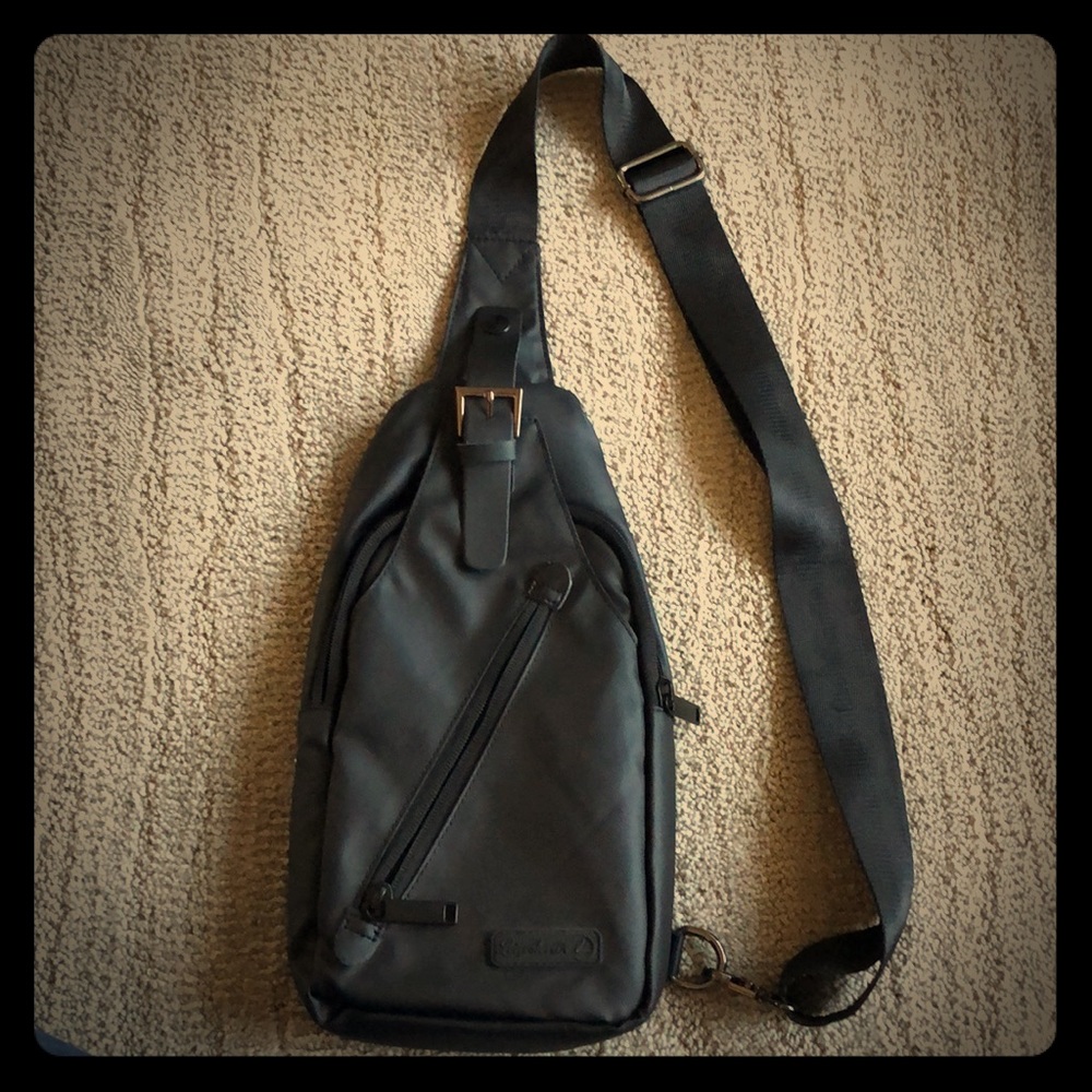 Small black chest bag